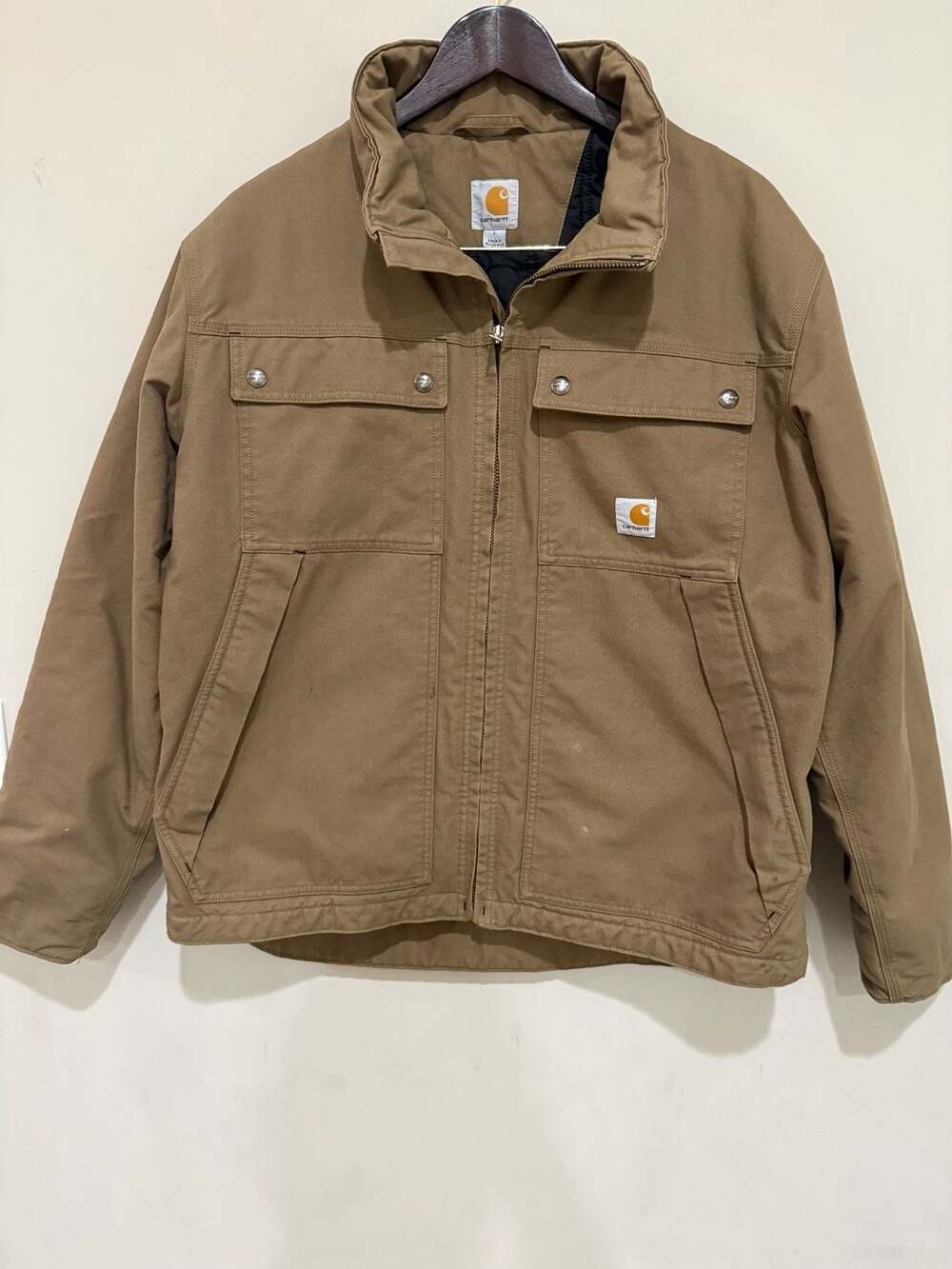 Carhartt Quick Duck Jefferson Traditional Jacket Size L Brown